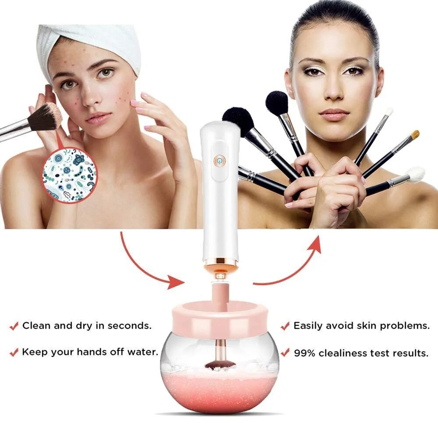Makeup Brush Cleaner Spinner