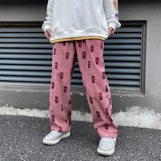 Baggy Corduroy Men Wide Pants