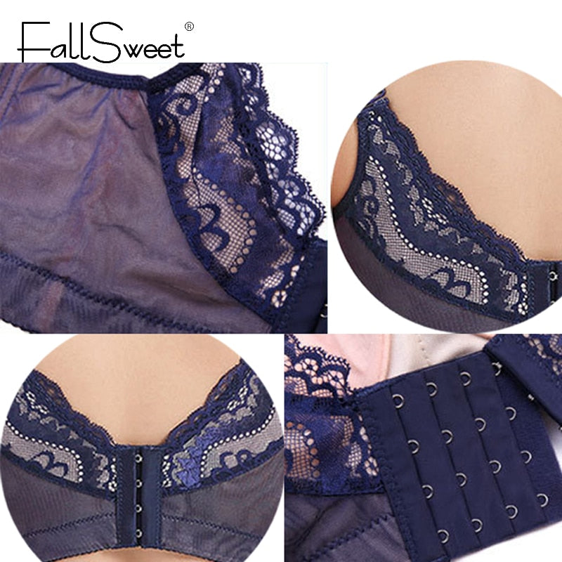 Full Coverage Push Up Lace Bra