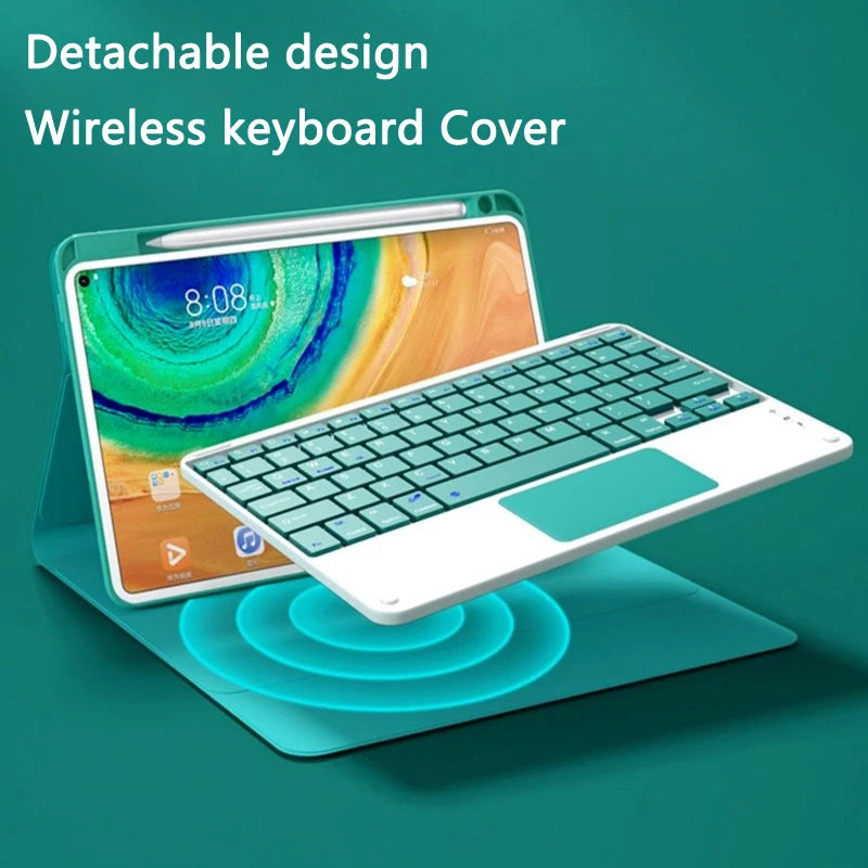 Funda For Apple iPad Mini 6 2021 Keyboard Mouse Case for IPad Mini 2021 6th Gen Russian Spanish Arabic Azerty Keyboard Cover