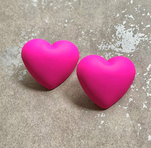 Pink Acrylic Chain 925 Silver Needle Barbie