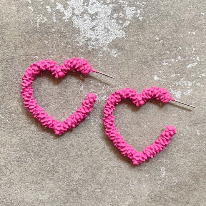 Pink Acrylic Chain 925 Silver Needle Barbie