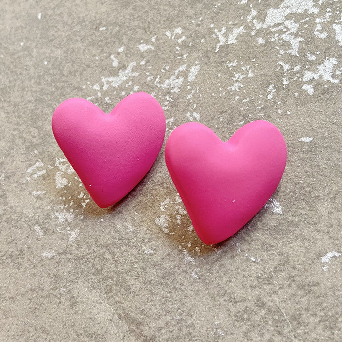 Pink Acrylic Chain 925 Silver Needle Barbie