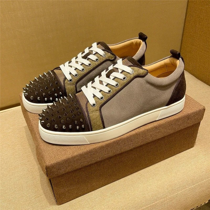 Rivets Leather Sneaker (Last Day 78% OFF + Free Express Shipping 🔥)