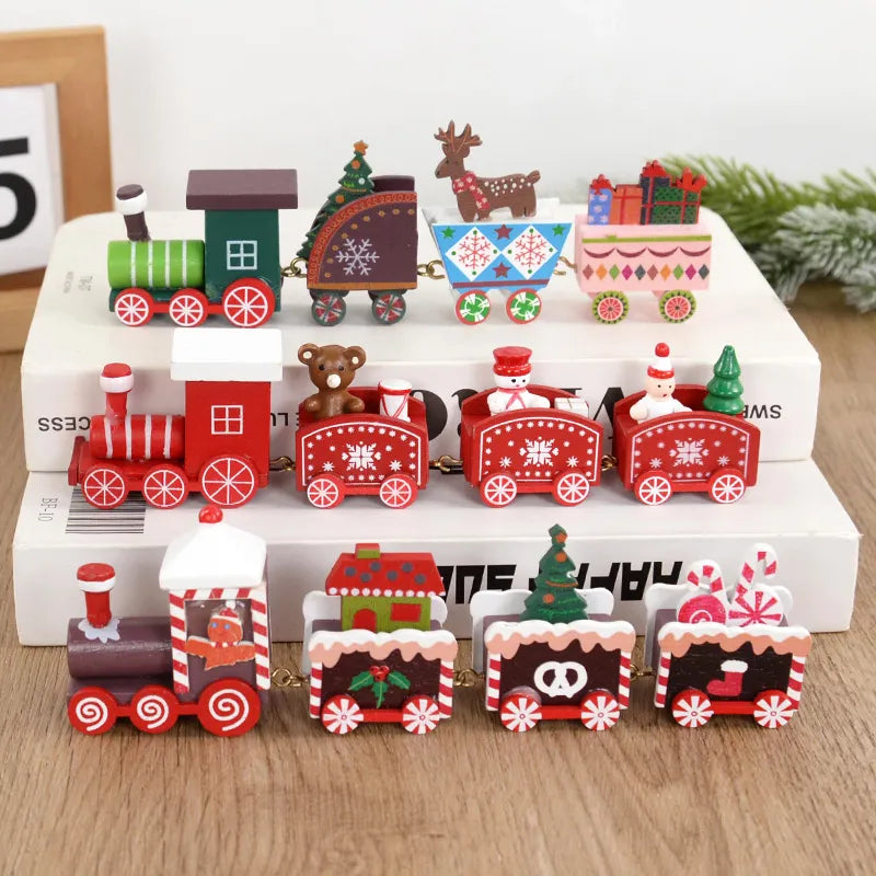 Christmas Wooden Train Ornament