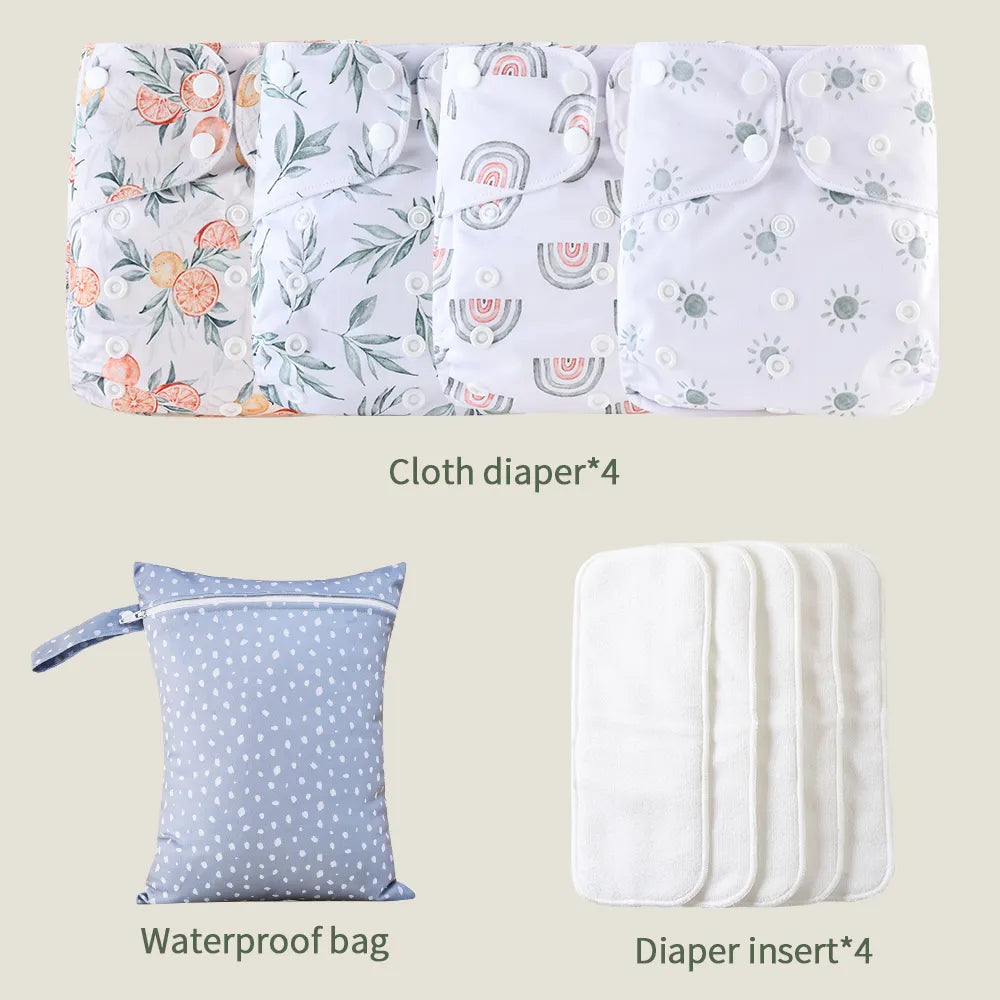 Reusable Cloth Diaper Set