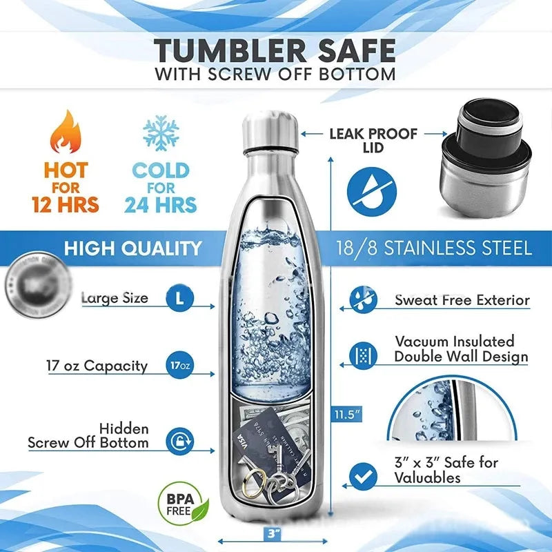 Hidden Compartment Water Bottle