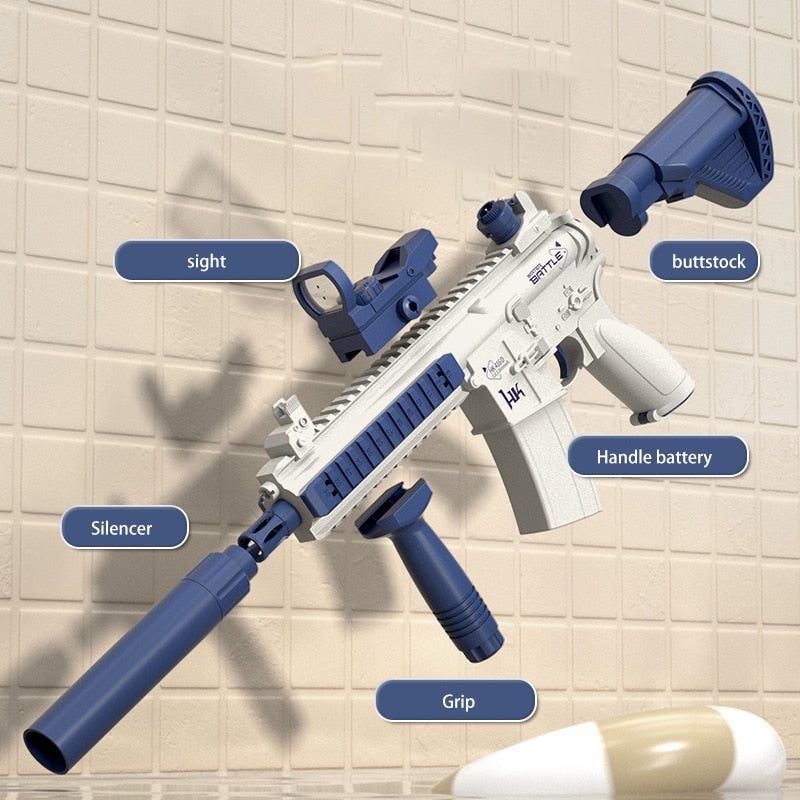Electric Water Gun M4I6 Full Automatic Water Gunss Pistol Toy Gun Water Blaster for Kids Adults Summer Water Beach Pool Toys
