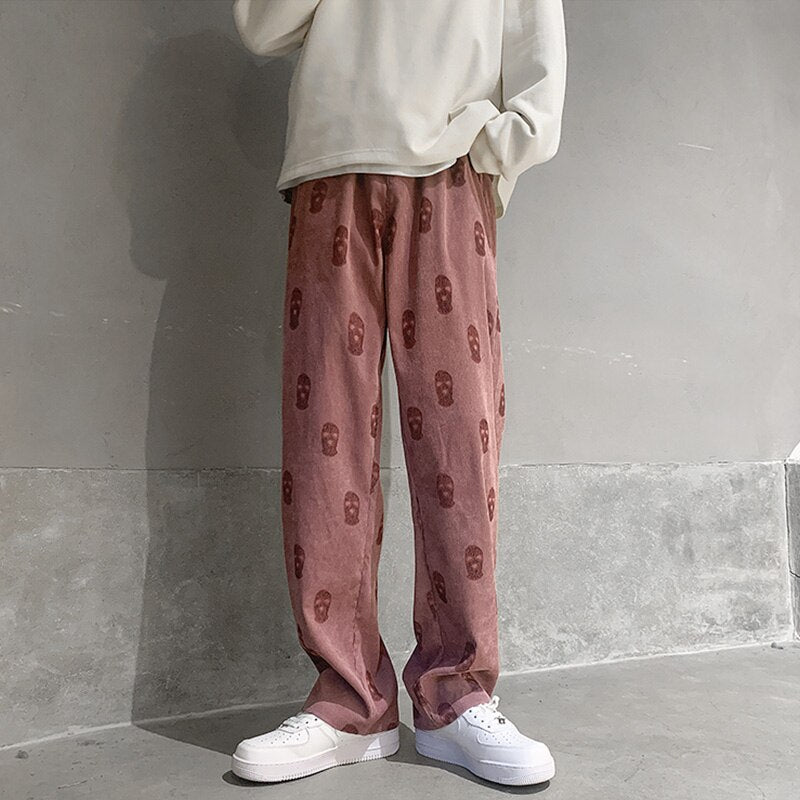 Baggy Corduroy Men Wide Pants
