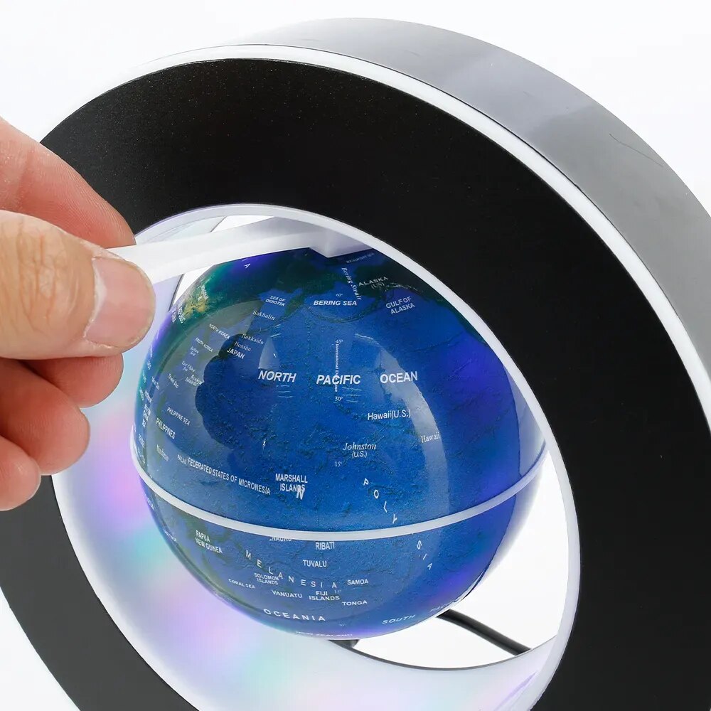 Levitating Lamp Magnetic Levitation Globe LED World Scenery Bedside Lamp Novelty Ball Light Home Decoration Learning Model Tool