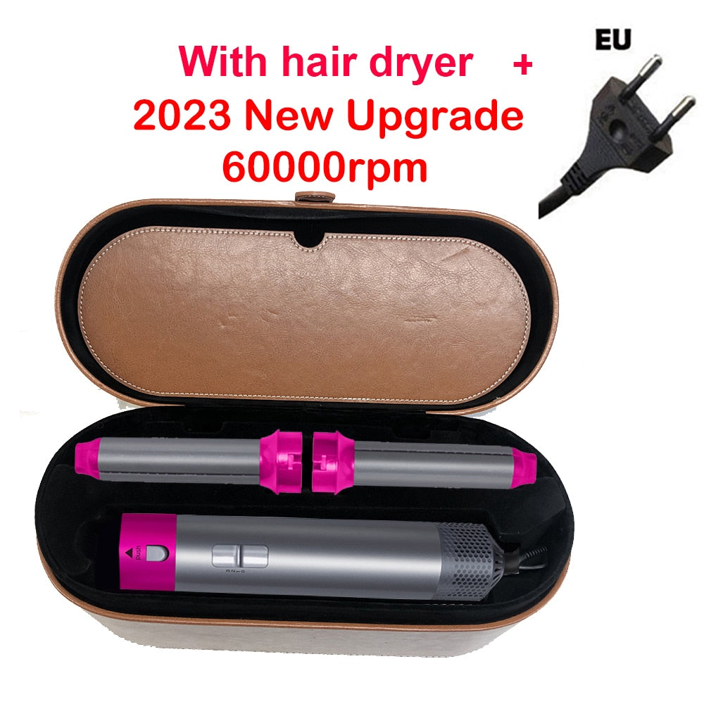 2023 New Upgrade 60000r/m 5 In 1 Hair Dryer Powerful Hot Air Brush Styler tools for Dyson Airwrap with Curling Barrel and Brush
