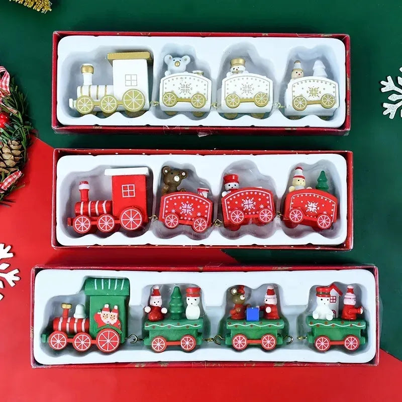 Christmas Wooden Train Ornament