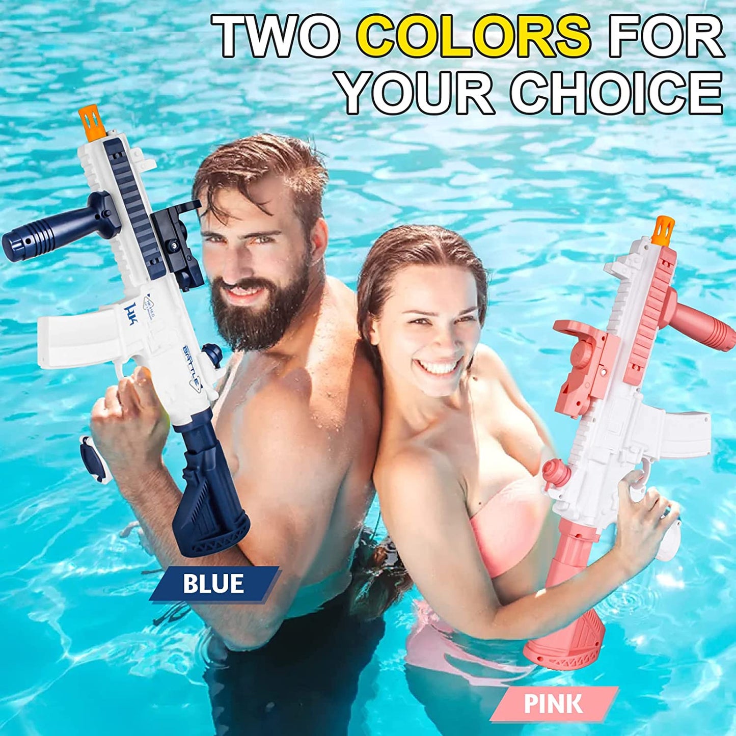 Electric Water Gun M4I6 Full Automatic Water Gunss Pistol Toy Gun Water Blaster for Kids Adults Summer Water Beach Pool Toys