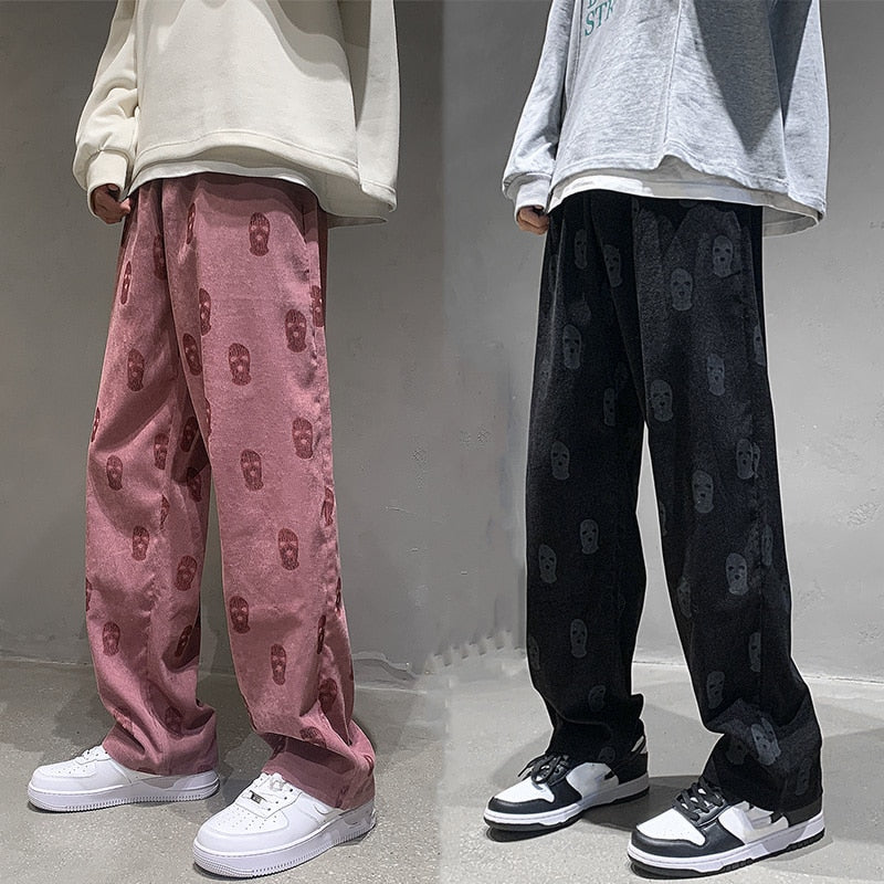 Baggy Corduroy Men Wide Pants