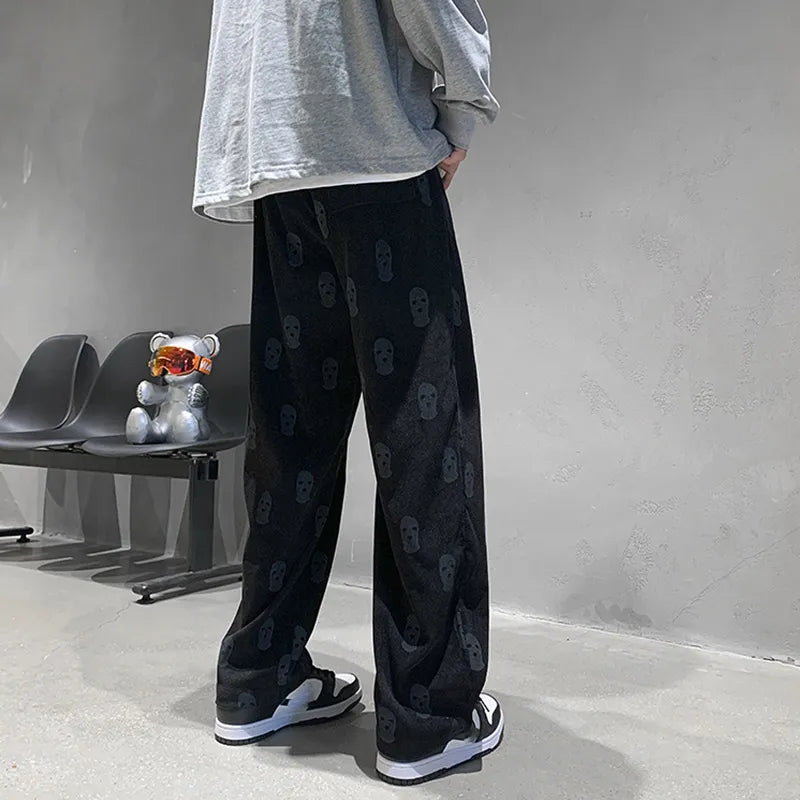 Baggy Corduroy Men Wide Pants