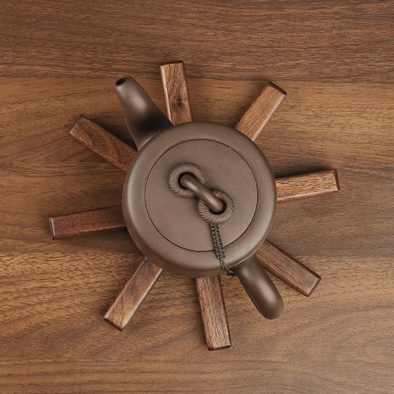 Wood Tree Shape Placemats Bar Home Decor Non-slip Coaster Set Wood Placemats Table Mat Round Cup Pad