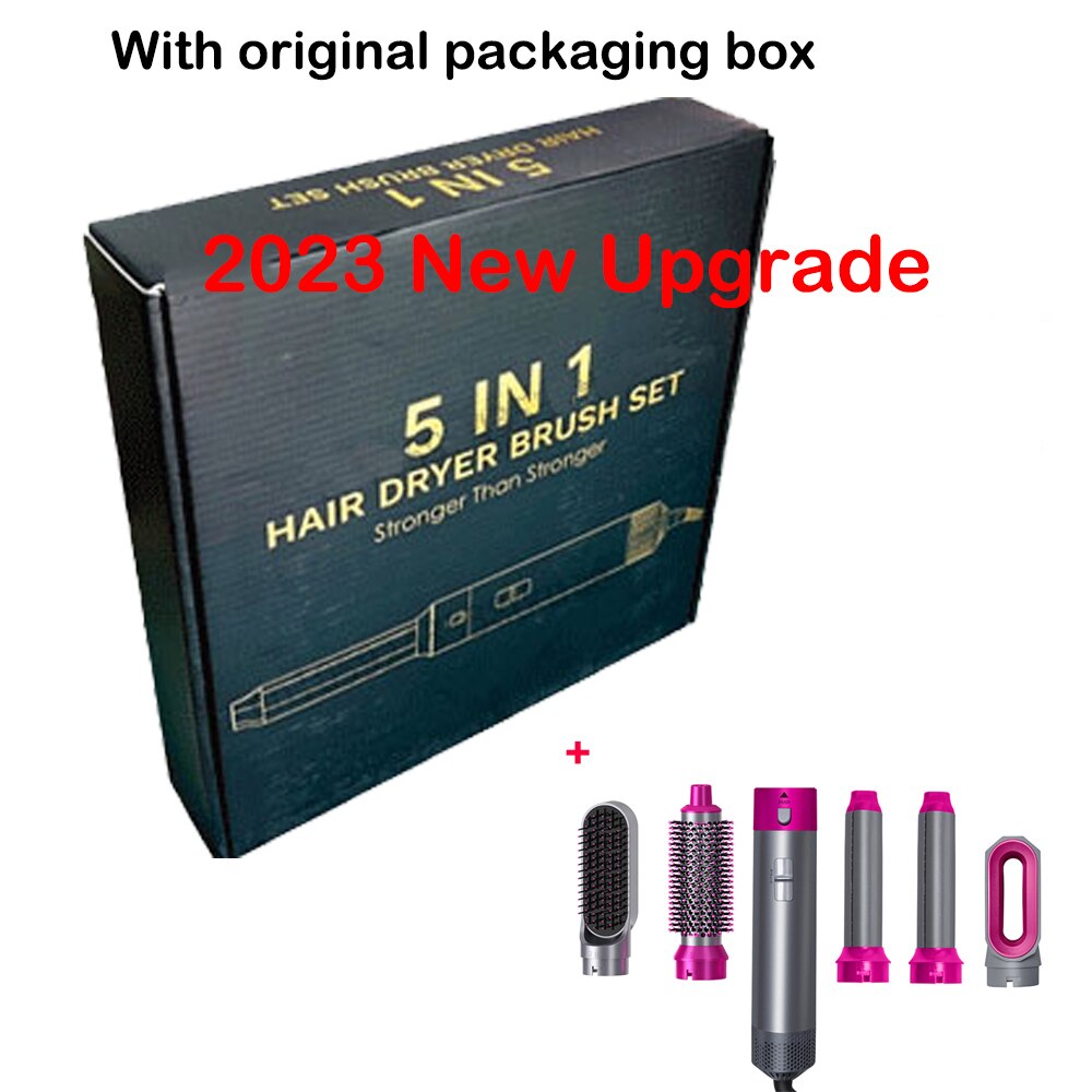2023 New Upgrade 60000r/m 5 In 1 Hair Dryer Powerful Hot Air Brush Styler tools for Dyson Airwrap with Curling Barrel and Brush