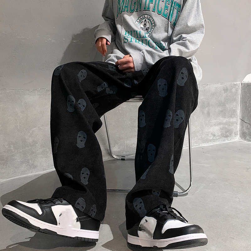 Baggy Corduroy Men Wide Pants