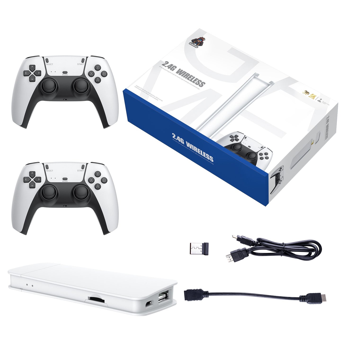 (ALMOST SOLD OUT) GAMESTICK PRO -  Retro Gaming Console With 10,000 Games + 2 FREE Controllers + HDMI & USB Cables 🚨 86% OFF LAST DAY🚨