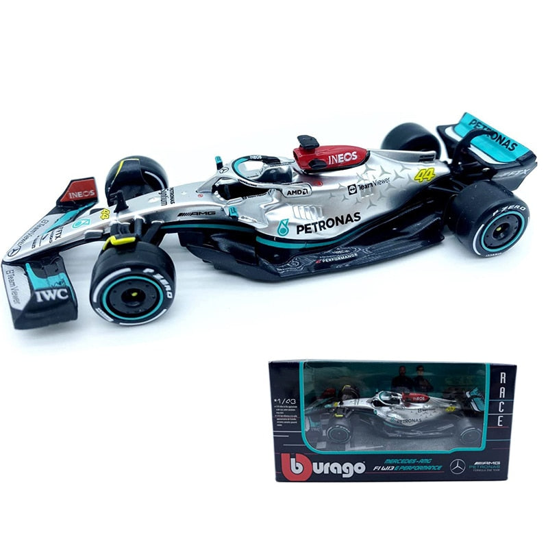 Bburago Scale 1:43 F1 Car Model Mercedes Ferrari Redbull Racing SF21 RB16B W12E Metal Diecast Verstappen Collectible Miniature