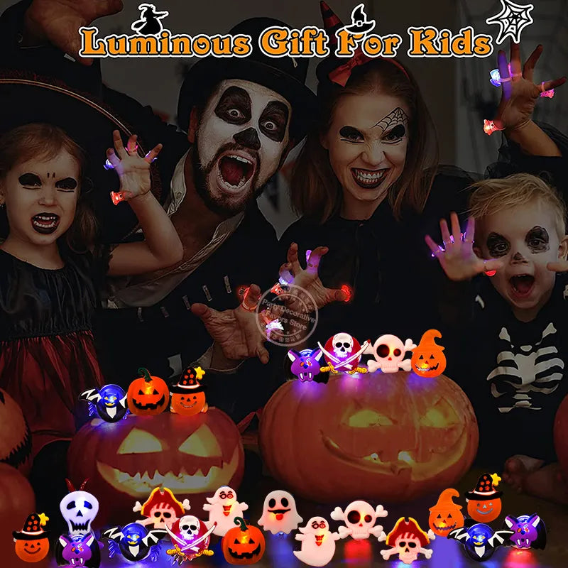 LED Light Halloween/Christmas Rings Glowing