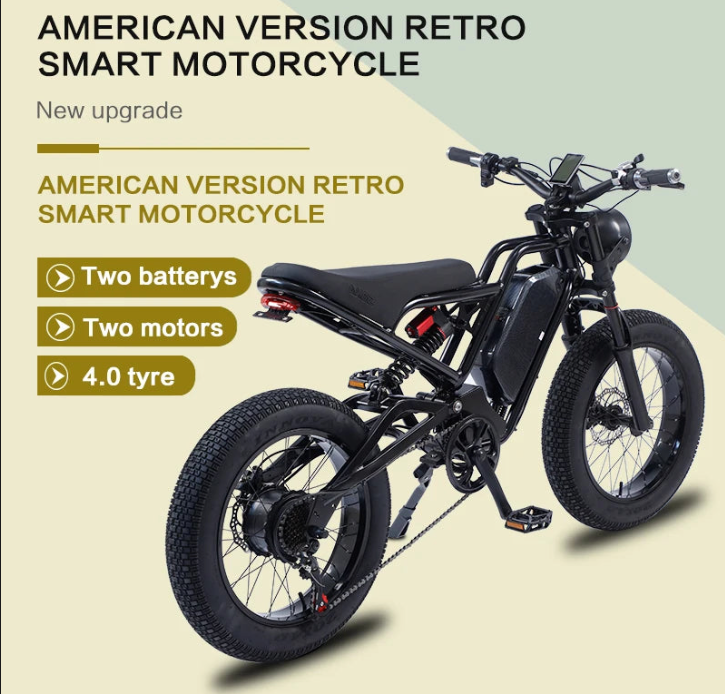 Retro Motorcycle E Bike GTO X