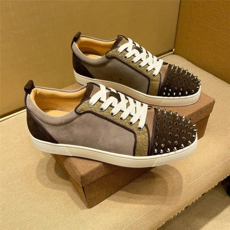 Rivets Leather Sneaker (Last Day 78% OFF + Free Express Shipping 🔥)