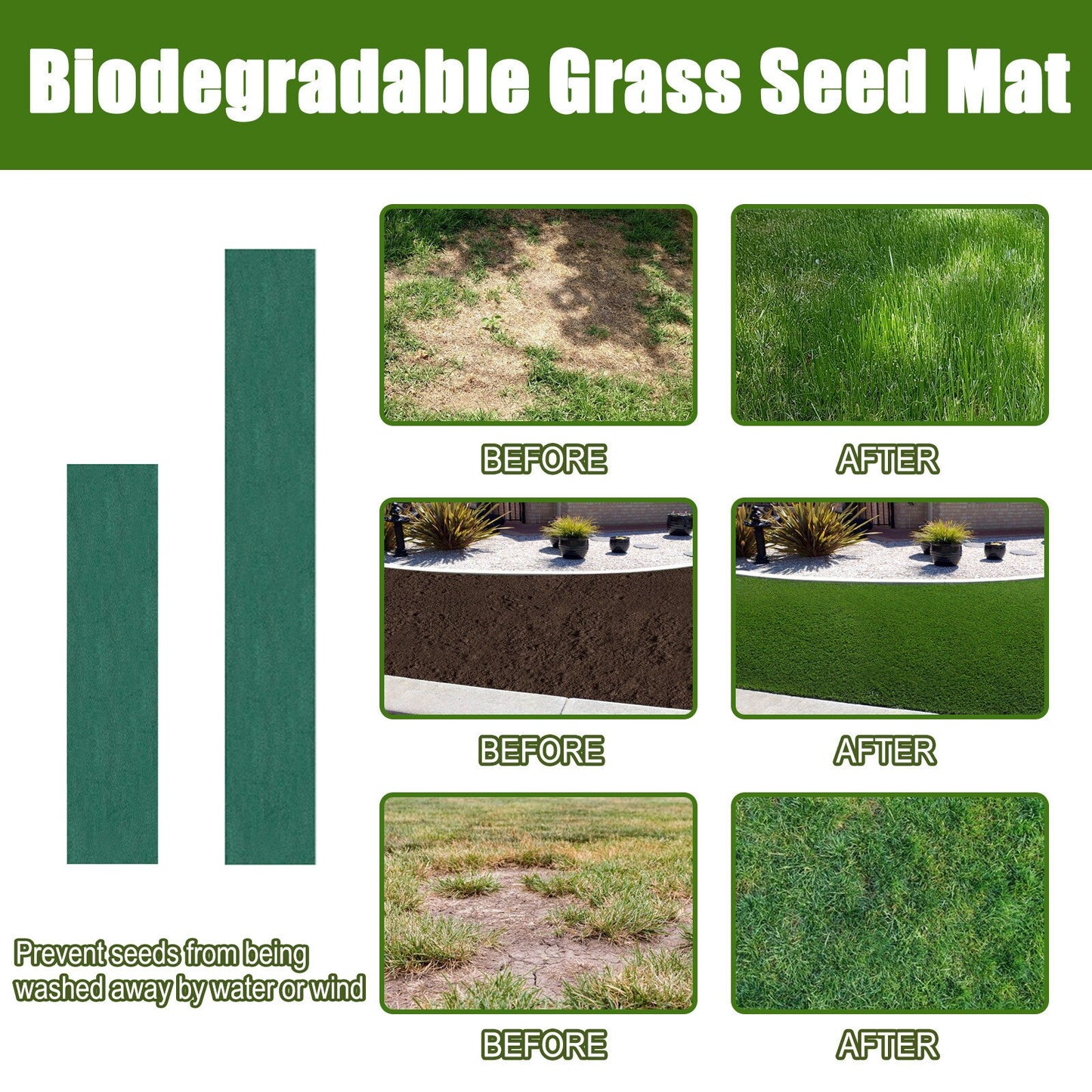 Eco Blanket Non Woven Grass Blanket Biodegradable Seed Mat Gardening Eco Blanket Grass Seed Carpet