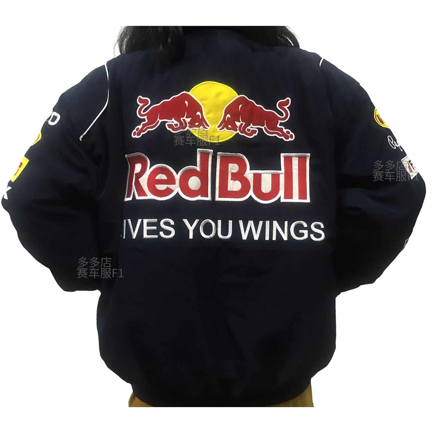 Racing Suit Red Bull Racing Casual Jacket Motorcycle Riding Motorcycle Suit Retro Full Embroidered Jacket Cotton Lexus