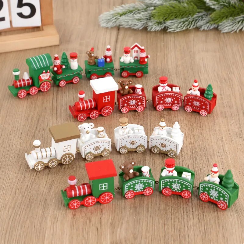 Christmas Wooden Train Ornament