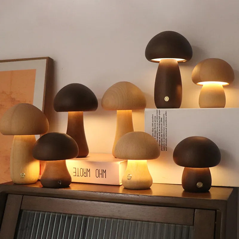 Mushroom Mushroom Touch LED Decorative Ambient Lamp - Creative and Gently Illuminating
