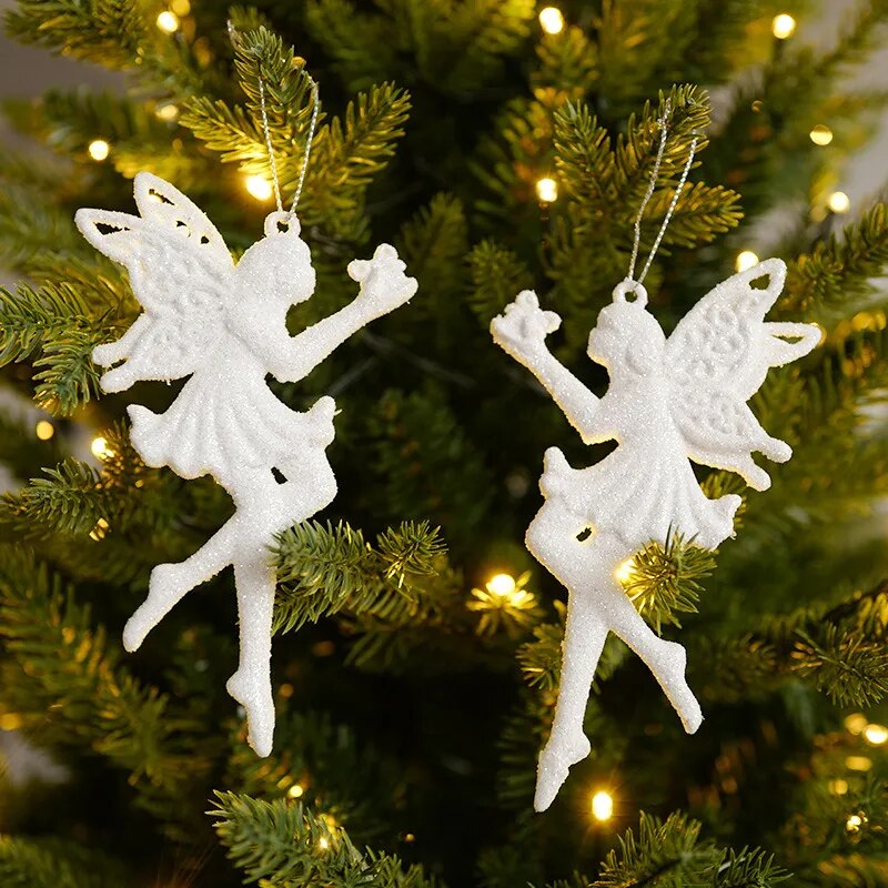 Christmas Tree Ornaments Hanging Pendants Snowflake Angle