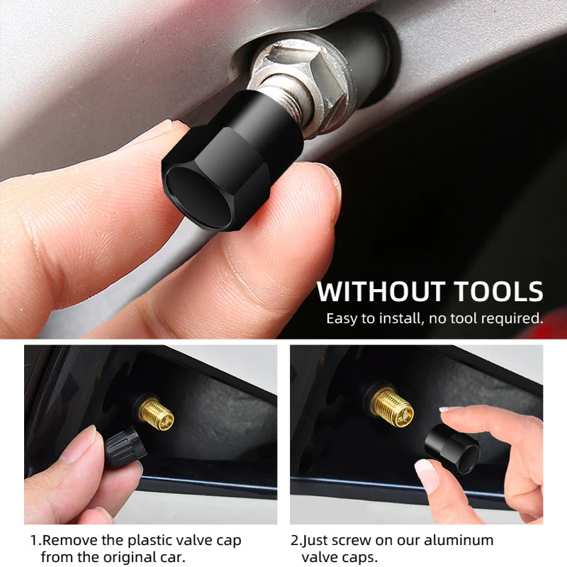 Automobile Tire Valve Cap Sets (4 PCS) (BUY 2 FREE SHIPPING)- 76% OFF LAST DAY