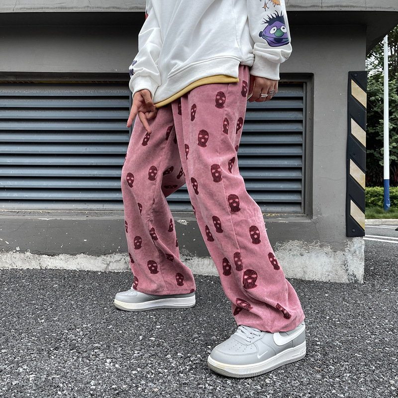 Baggy Corduroy Men Wide Pants