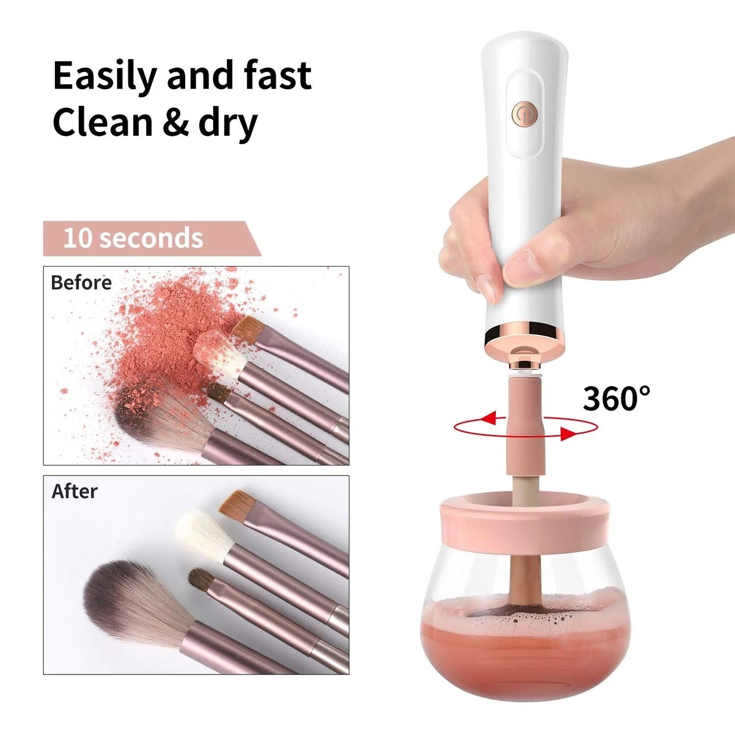 Makeup Brush Cleaner Spinner