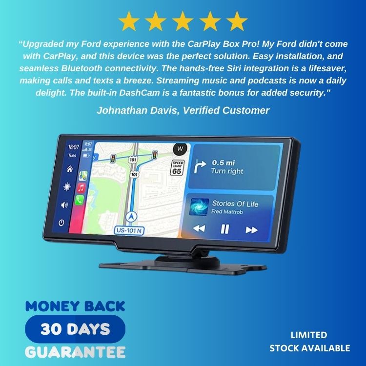 (ALMOST SOLD OUT) Carplay Multimedia Box Pro + Dash Cam Built in WiFi Car Dashboard Camera Recorder with Night Vision + Charger 🚨 86% OFF LAST DAY