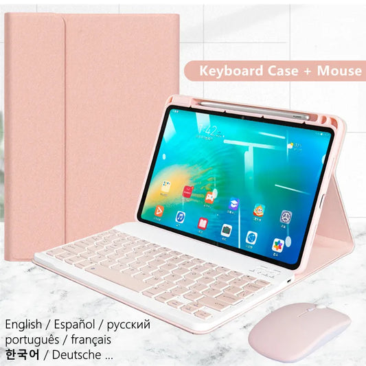 Funda For Apple iPad Mini 6 2021 Keyboard Mouse Case for IPad Mini 2021 6th Gen Russian Spanish Arabic Azerty Keyboard Cover