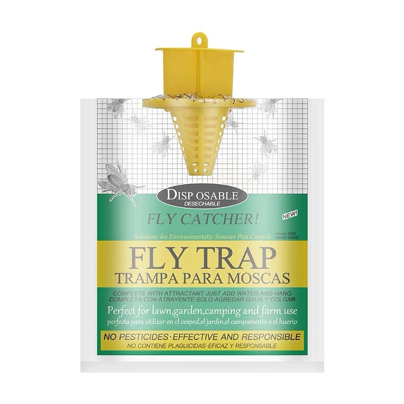 6pcs Hanging Fly Trap Disposable Fly Catcher Bag Mosquito Trap Catcher Fly Wasp Insect Bug Killer Flies Trap For Outdoor