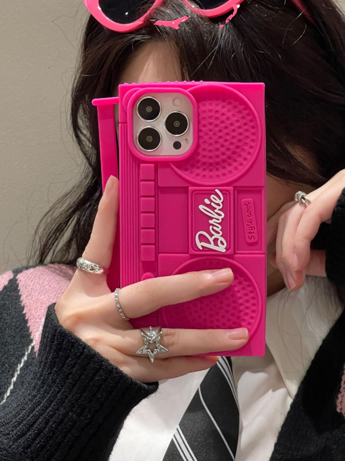 Barbie Pink Audio Phone Case Protective Case for iphone