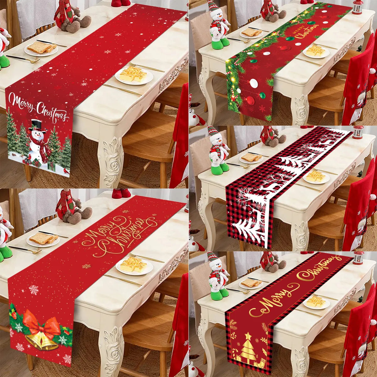 Christmas Table Runner Merry Christmas