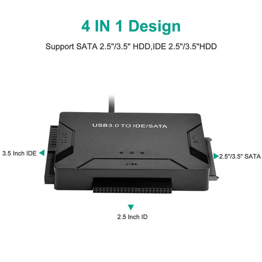 USB 3.0 To SATA IDE 3 Cable Sata To USB Adapter Support 2.5/3.5 Inch External SSD HDD Converter Cable USB 3.0 Hard Drive