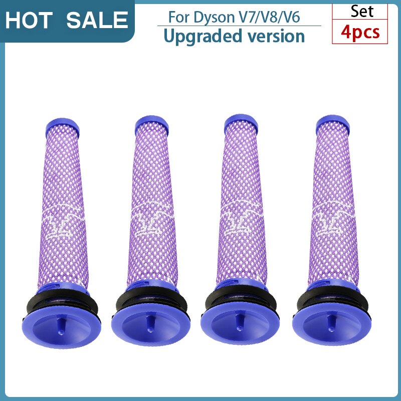 For Dyson V8 V7 HEPA Filter Spare Parts Robot Vacuum Front and Back Washable Filter Replacement Cleaning Appliance Accessories