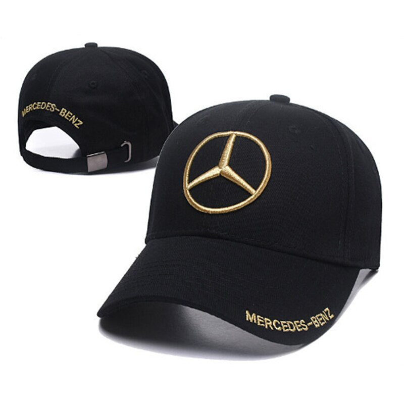 Adjustable Shade Outdoor Baseball Cap Solid Color Leisure Sun Protection Summer Adult Hat for Mercedes Benz Logo W204 W205 W212