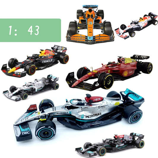 Bburago Scale 1:43 F1 Car Model Mercedes Ferrari Redbull Racing SF21 RB16B W12E Metal Diecast Verstappen Collectible Miniature