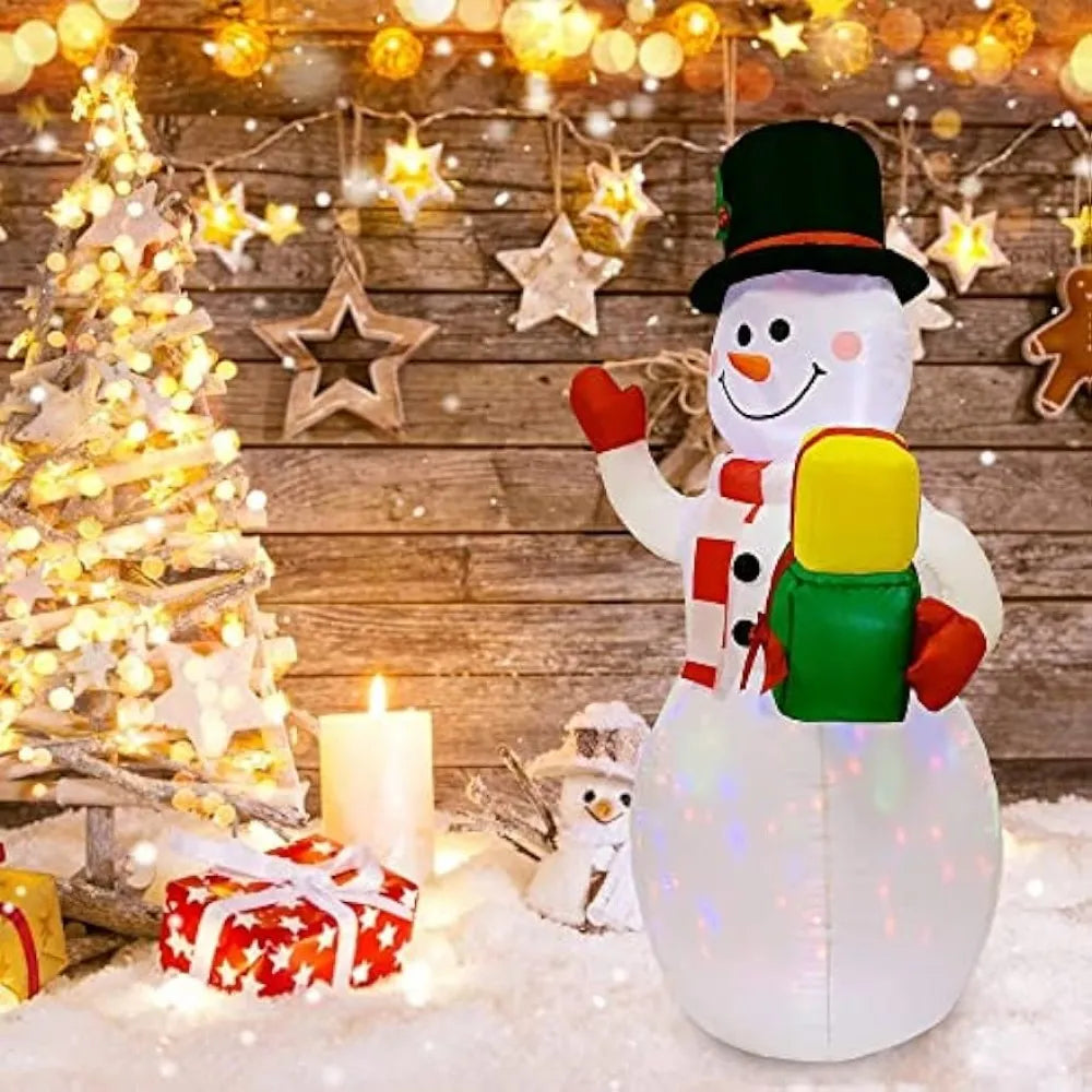 Christmas Inflatable Snowman with Built in LED Lights