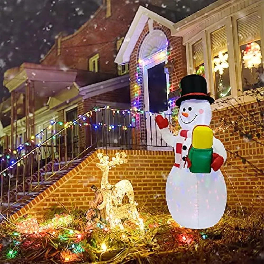 Christmas Inflatable Snowman with Built in LED Lights