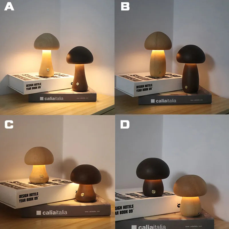 Mushroom Mushroom Touch LED Decorative Ambient Lamp - Creative and Gently Illuminating