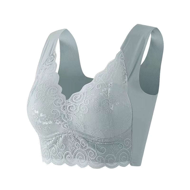 Seamless Large Size Underwear Women's Small Breasts Gather No Steel Ring On The Collection Auxiliary Breast Anti-sagging Bra