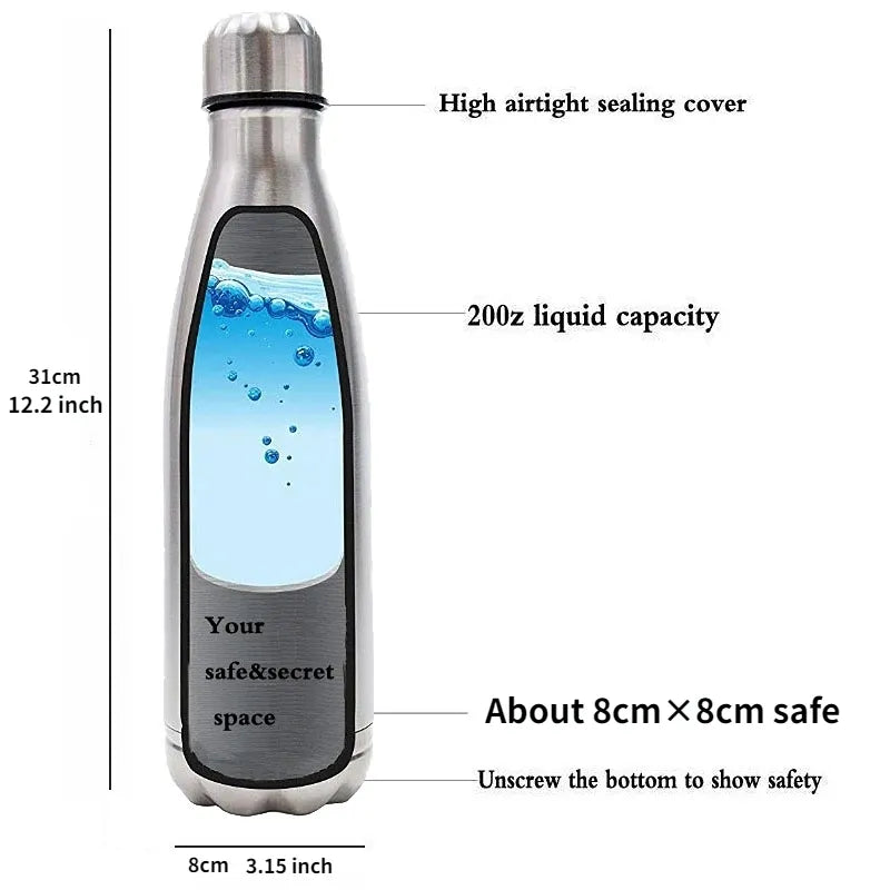 Hidden Compartment Water Bottle