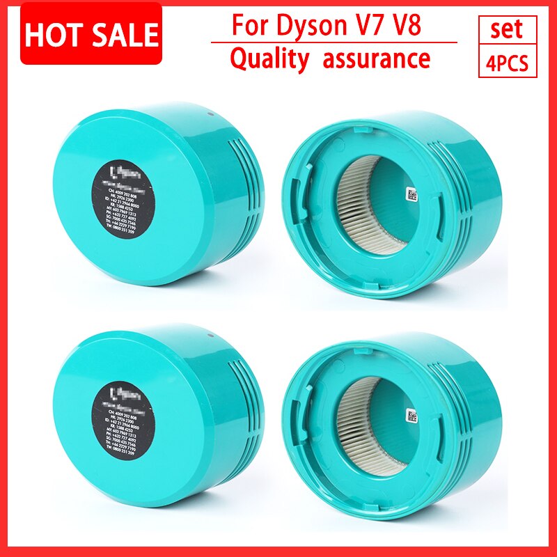 For Dyson V8 V7 HEPA Filter Spare Parts Robot Vacuum Front and Back Washable Filter Replacement Cleaning Appliance Accessories